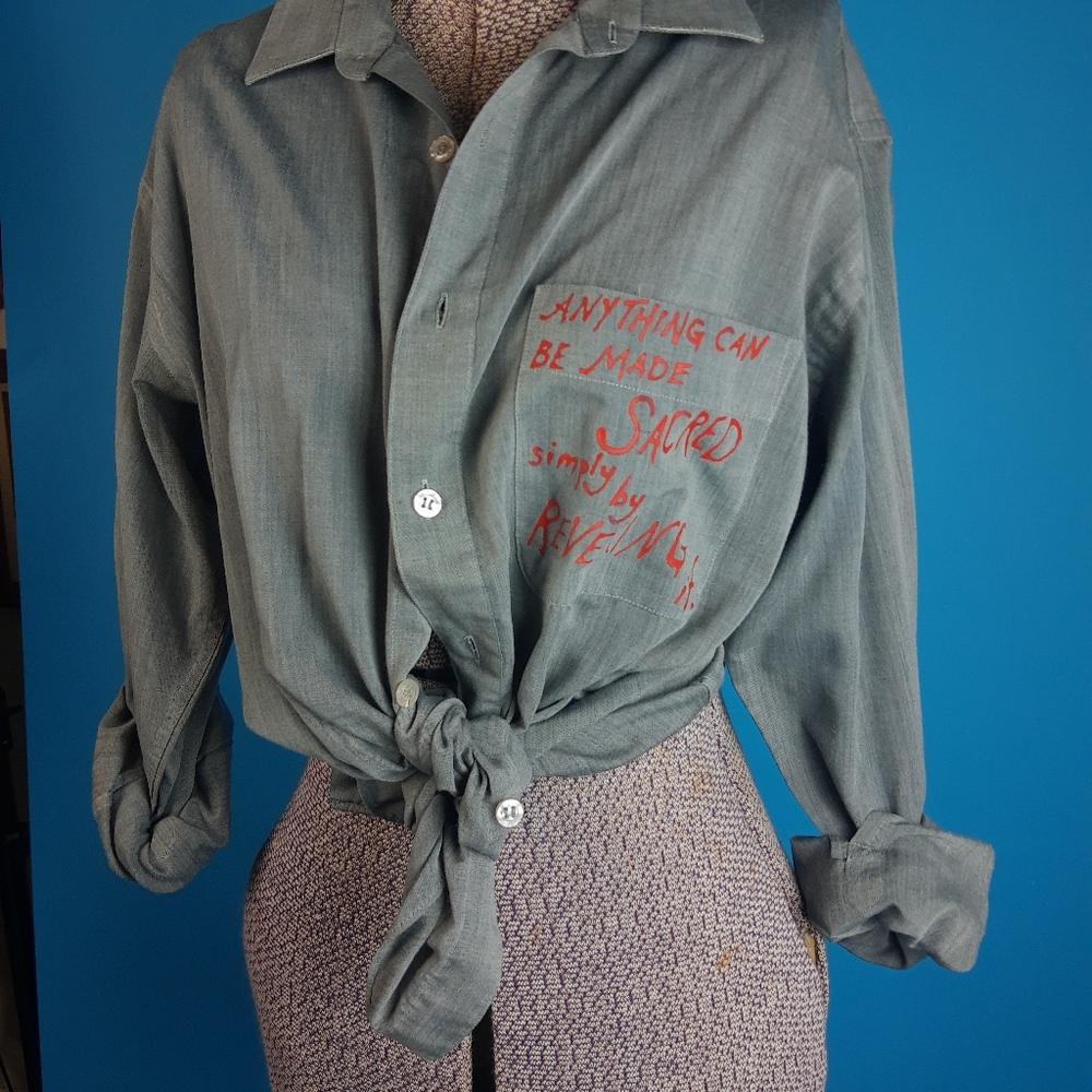 Hand Painted Button Down - Picture 4 of 5